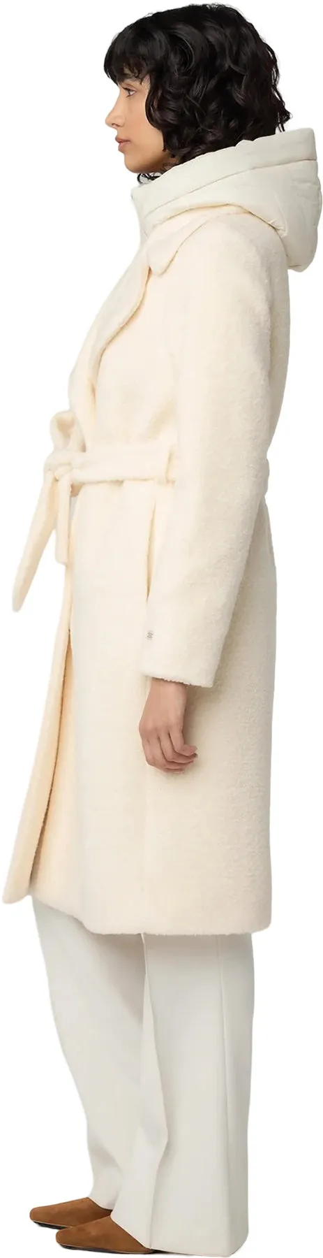 Monique Semi-Fitted Wool Blend Sherpa Coat with Bib and Hood - Women's|-|Manteau semi-ajusté en laine mélangée et sherpa avec plastron et capuchon Monique - Femme sold by Altitude Sports product image thumbnail 2