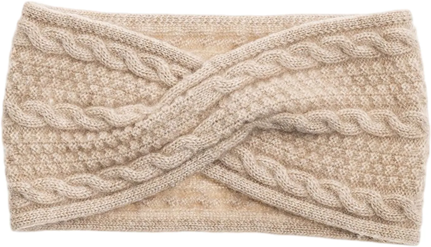 Cashmere Cable Knit Headband - Women's|-|Bandeau en cachemire à tricot torsadé - Femme sold by Altitude Sports