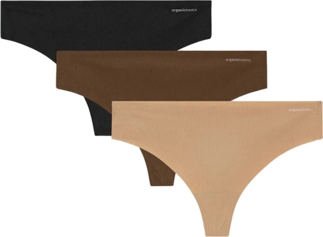Naked Rib 3 Pack Thong - Women's|-|Culotte tanga paquet de 3 côtelé Naked - Femme sold by Altitude Sports