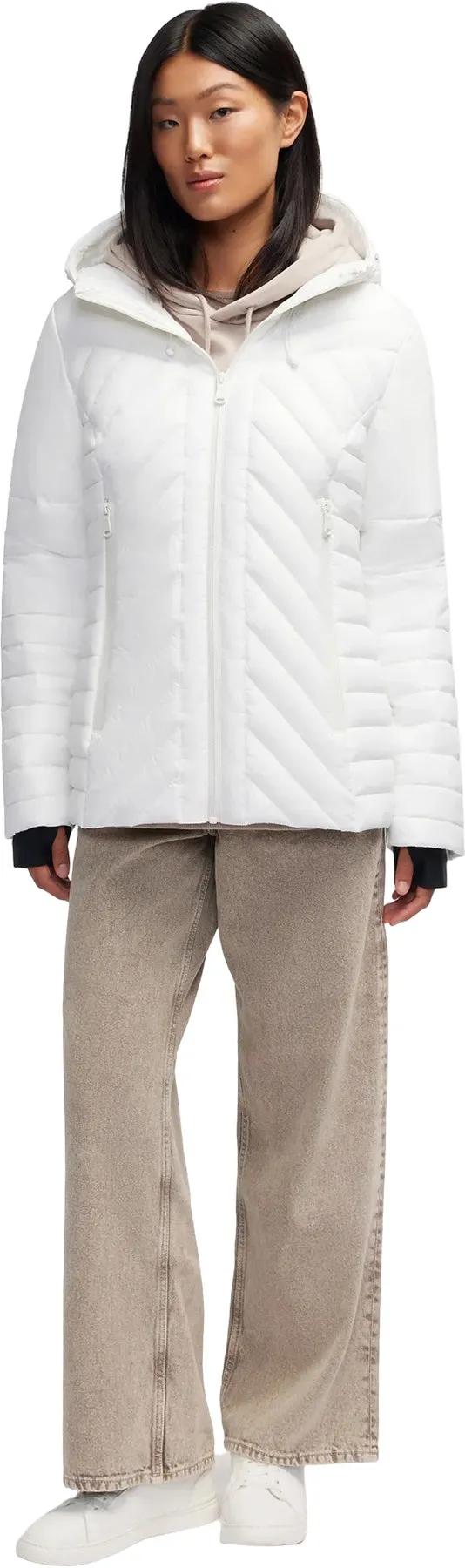 Esmay Lightweight Mixed Media Quilted Packable Puffer Jacket - Women's|-|Manteau matelassé léger et compressible en matériaux assortis Esmay - Femme sold by Altitude Sports