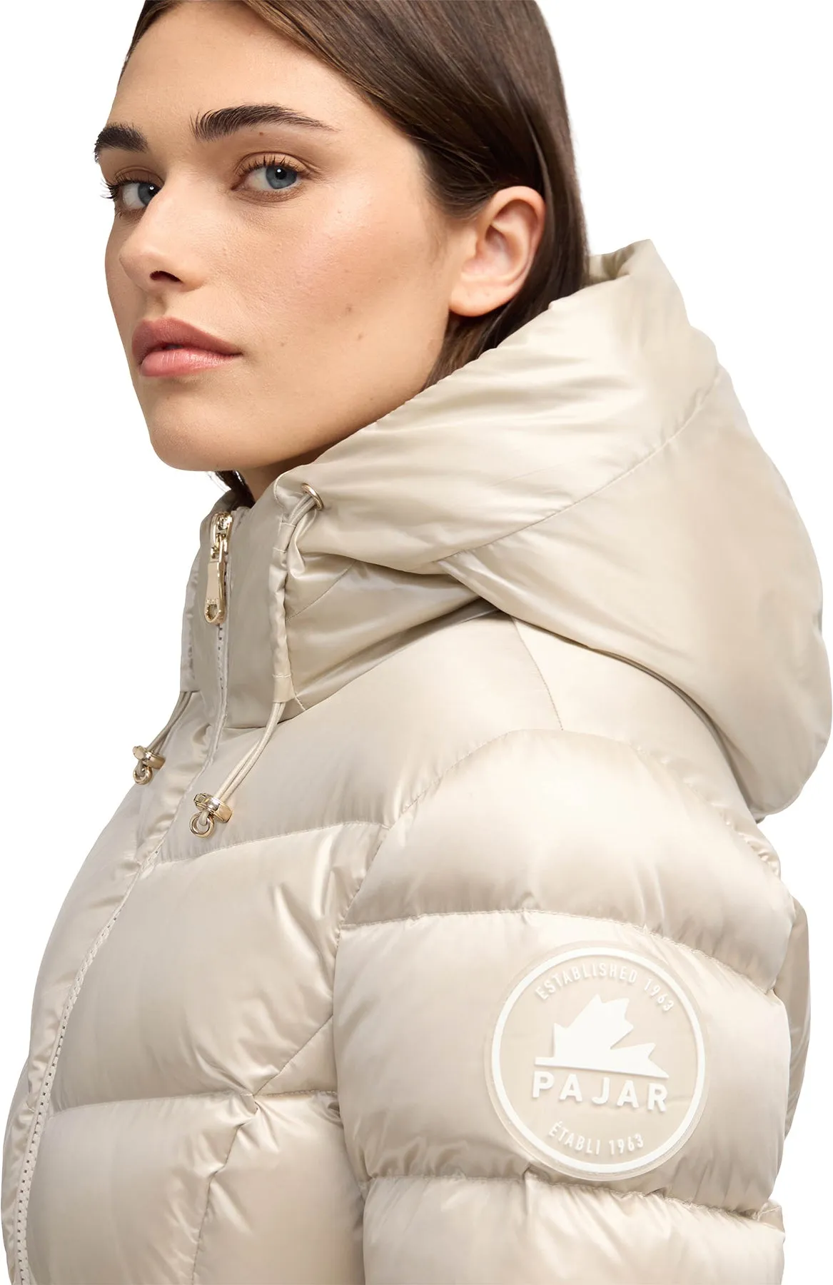 Zola Box Quilt Mid-Length Puffer Jacket with Fixed Hood - Women's|-|Manteau matelassé mi-long à piquage en carré avec capuchon fixe Zola - Femme sold by Altitude Sports product image thumbnail 4