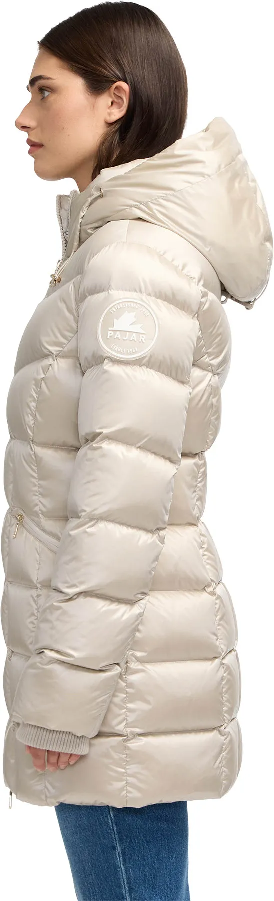 Zola Box Quilt Mid-Length Puffer Jacket with Fixed Hood - Women's|-|Manteau matelassé mi-long à piquage en carré avec capuchon fixe Zola - Femme sold by Altitude Sports product image thumbnail 2