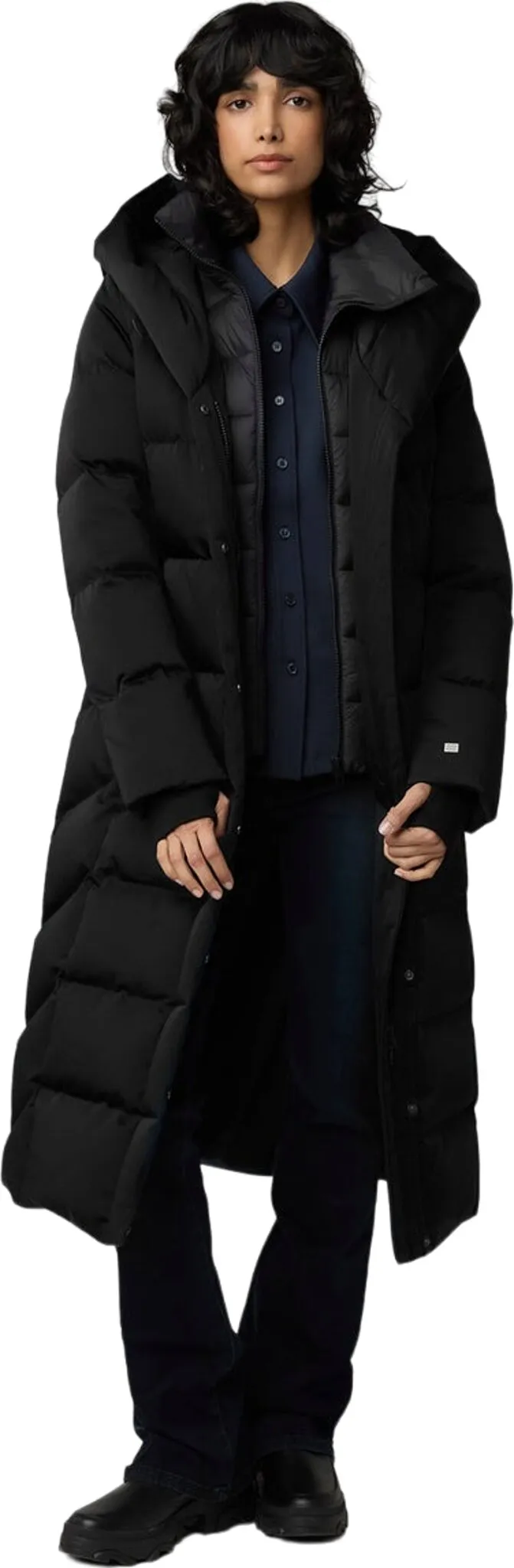 Talyse-C Semi-Fitted Classic Down Coat with Bib and Hood - Women's|-|Manteau classique en duvet à coupe semi-ajustée avec plastron et capuchon Talyse-C - Femme sold by Altitude Sports product image thumbnail 4