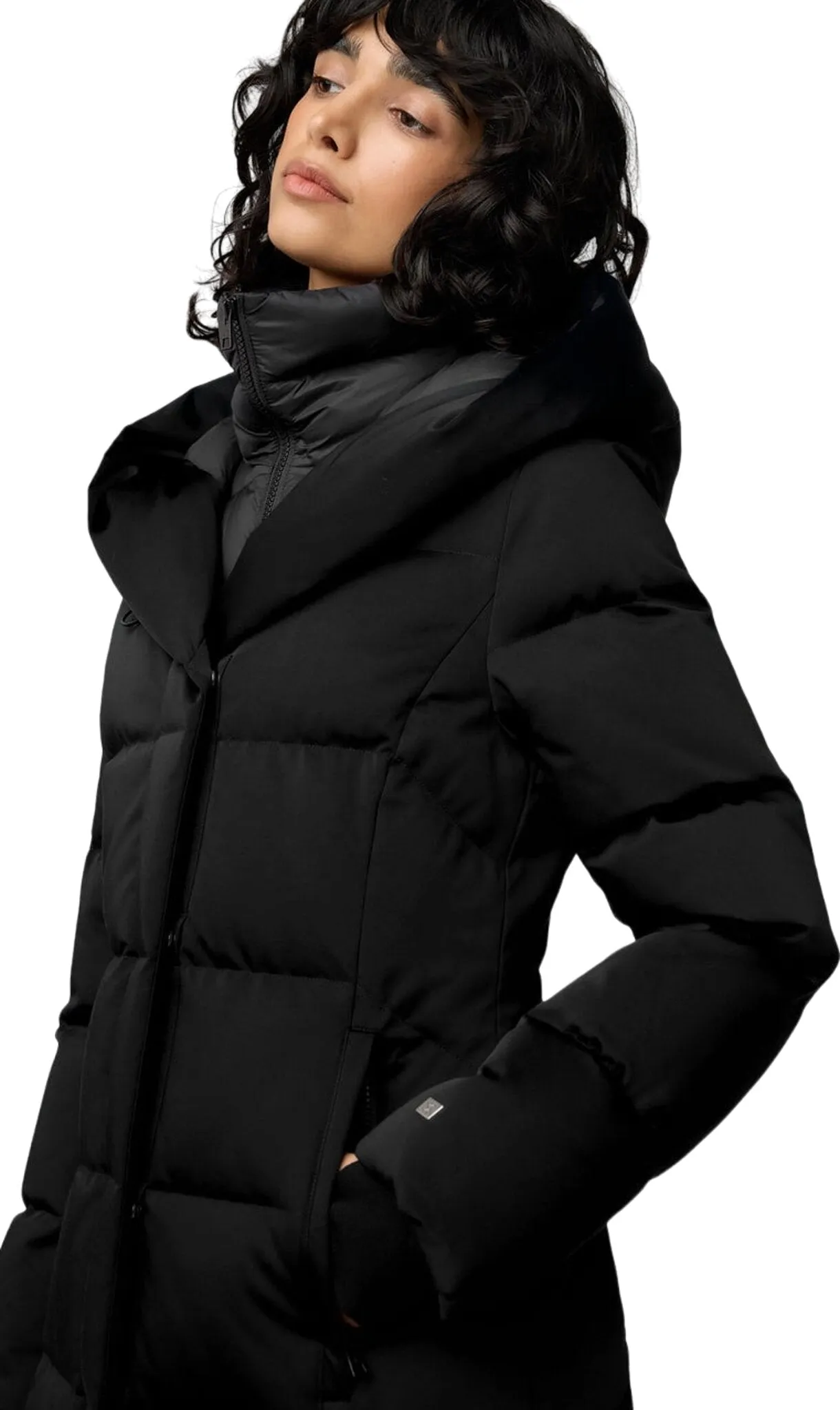 Talyse-C Semi-Fitted Classic Down Coat with Bib and Hood - Women's|-|Manteau classique en duvet à coupe semi-ajustée avec plastron et capuchon Talyse-C - Femme sold by Altitude Sports product image thumbnail 5