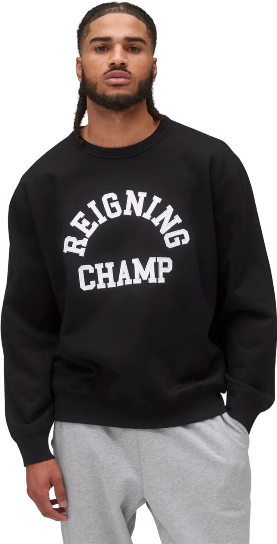 Midweight Terry Arch Logo Crewneck Sweatshirt - Men's|-|Chandail en molleton à col rond en tissu éponge mi-épais Arch Logo - Homme sold by Altitude Sports product image thumbnail 5