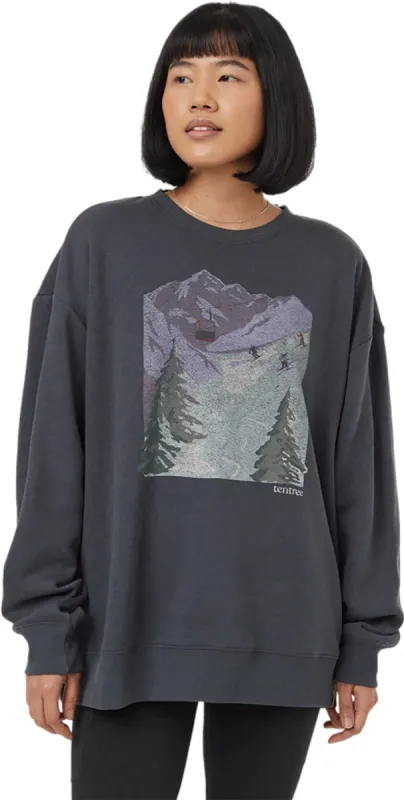 Alpine Oversized Crew Neck Sweatshirt - Women's|-|Chandail en molleton à col rond surdimensionnée Alpine - Femme sold by Altitude Sports
