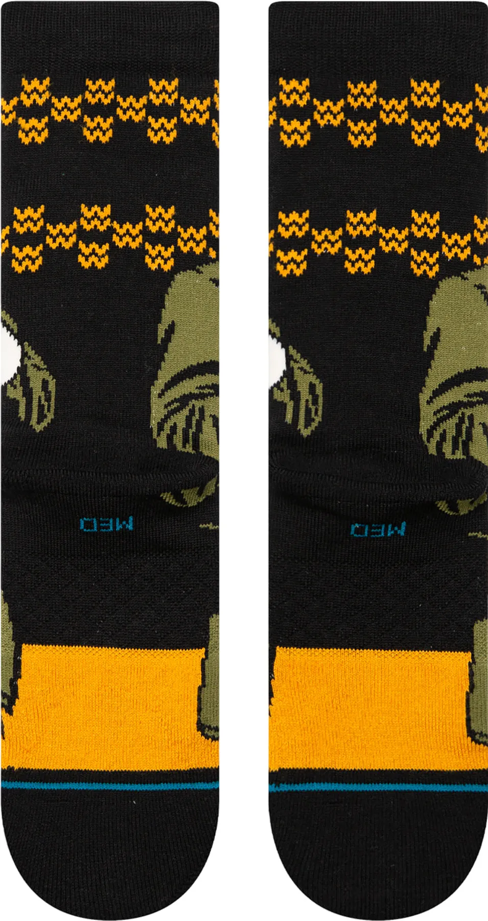 ELF X Stance Smiling's My Favorite Crew Socks - Unisex|-|Chaussettes mi-mollet ELF X Stance Smiling’s My Favorite - Unisexe sold by Altitude Sports product image thumbnail 2