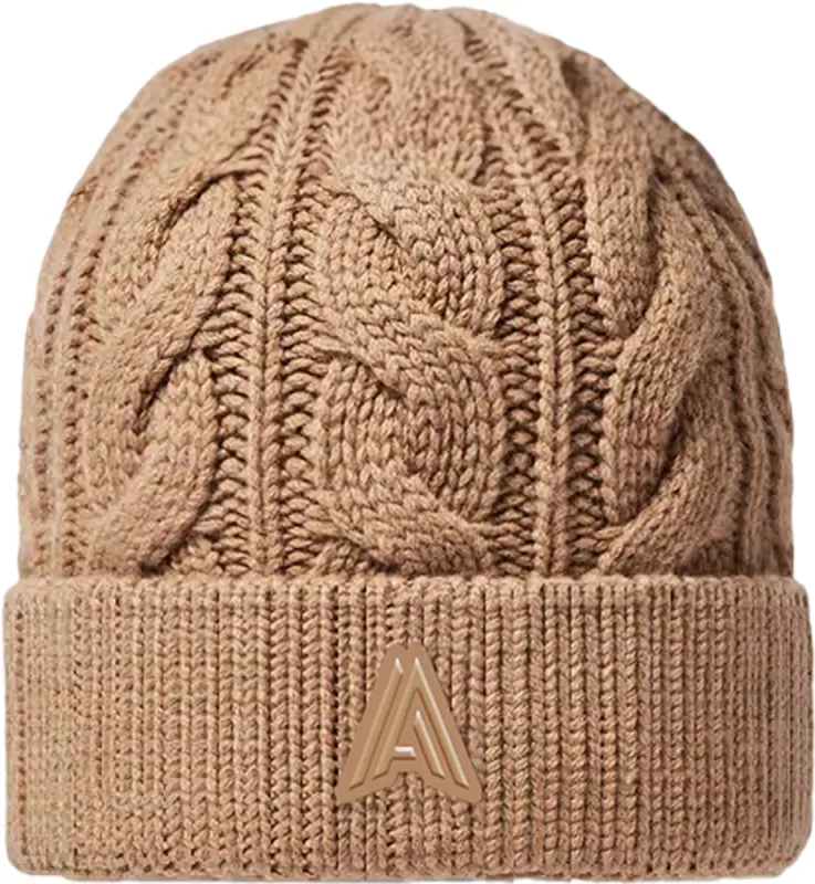 Aspen Cable Knit Fold Over Beanie|-|Tuque à rabat en tricot à points de torsade Aspen sold by Altitude Sports