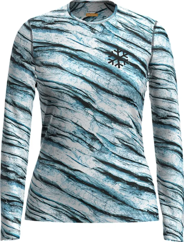 Merino 200 Oasis Protect Our Winters AOP Long Sleeve Crewe Base Layer Top - Women's|-|Couche de base à manches longues et  en mérinos 200 Oasis Protect Our Winters AOP - Femme sold by Altitude Sports