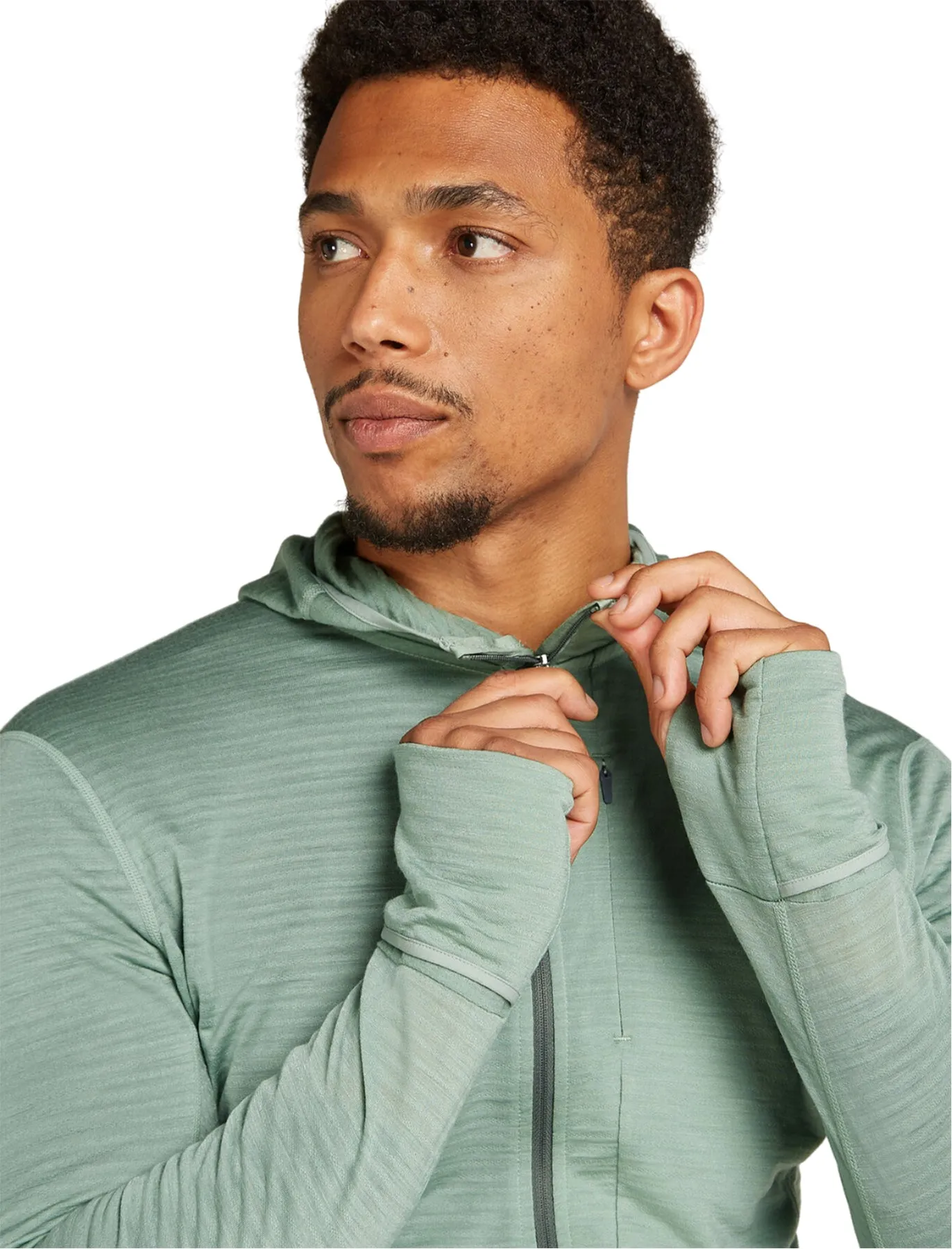 200 RealFleece Descender Merino Blend Long Sleeve Zip Hoodie - Men's|-|Haut à capuche manches longues et glissière 200 RealFleece Descender en mélange de mérinos - Homme sold by Altitude Sports product image thumbnail 4
