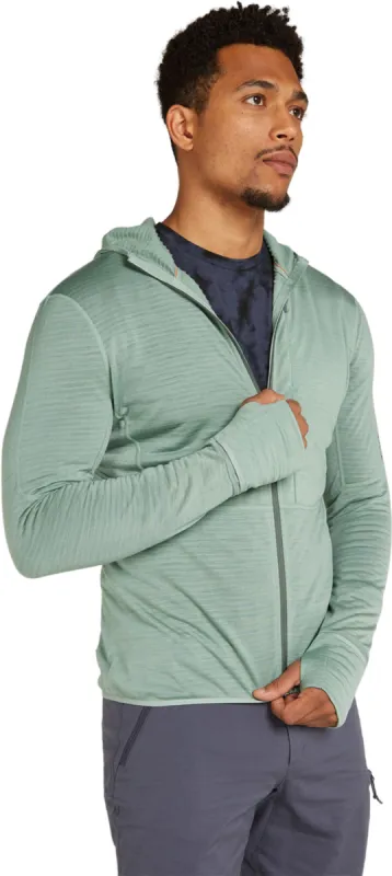 200 RealFleece Descender Merino Blend Long Sleeve Zip Hoodie - Men's|-|Haut à capuche manches longues et glissière 200 RealFleece Descender en mélange de mérinos - Homme sold by Altitude Sports