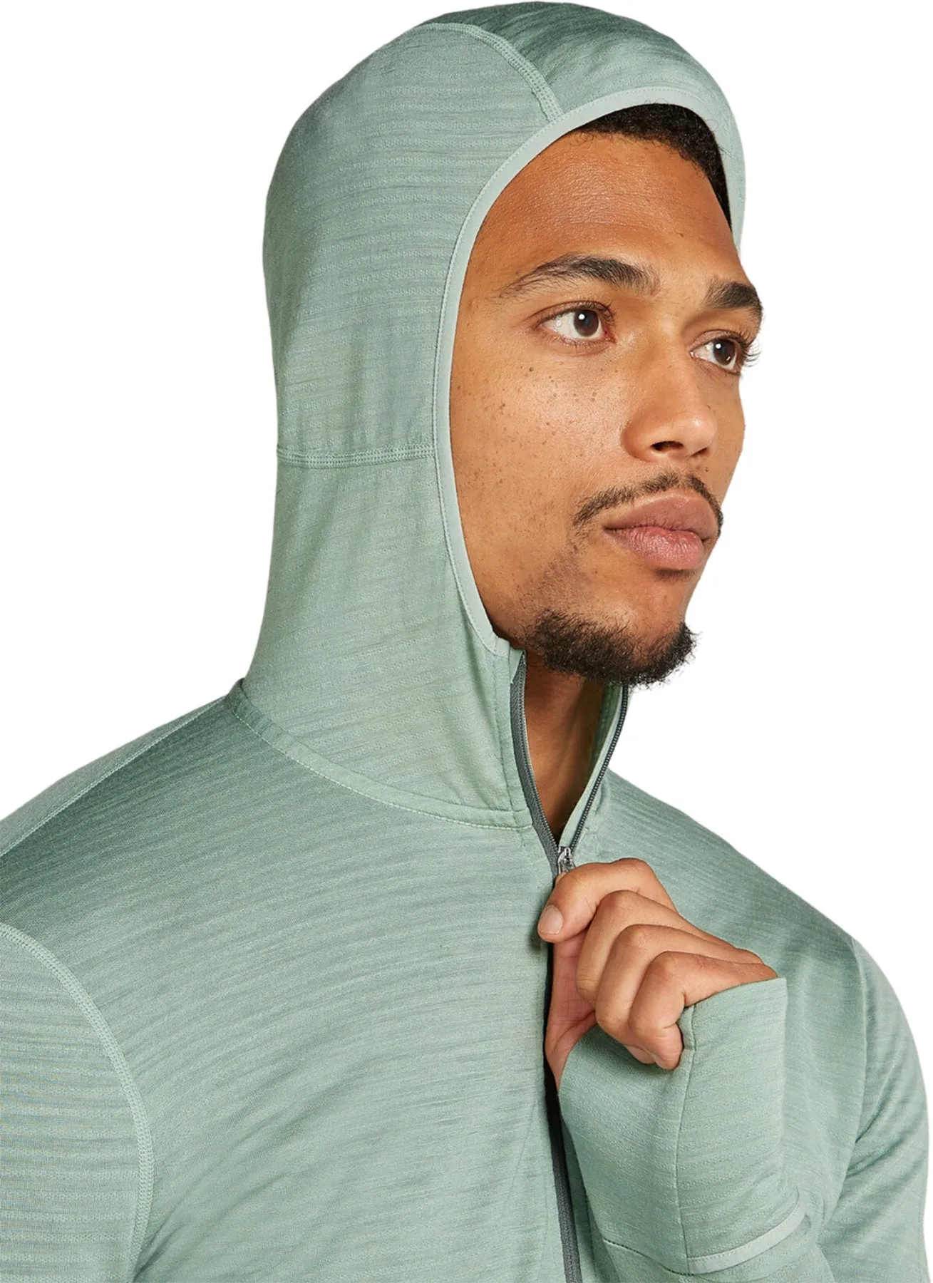 200 RealFleece Descender Merino Blend Long Sleeve Zip Hoodie - Men's|-|Haut à capuche manches longues et glissière 200 RealFleece Descender en mélange de mérinos - Homme sold by Altitude Sports product image thumbnail 3