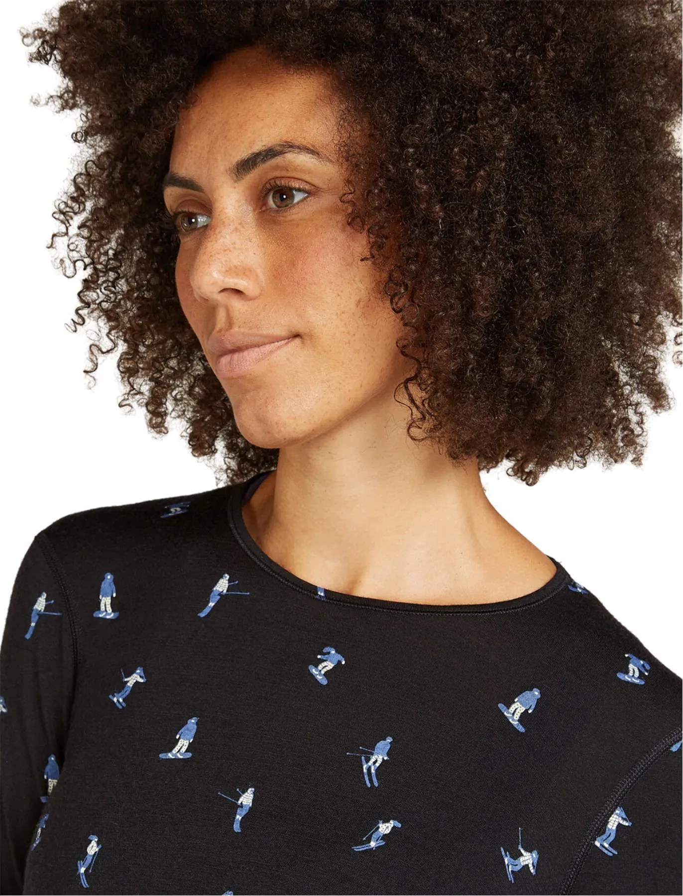 Merino 200 Oasis Snow Day Long Sleeve Crewe Thermal Top - Women's|-|Haut thermique à manches longues et col rond en mérinos 200 Oasis Snow Day - Femme sold by Altitude Sports product image thumbnail 3