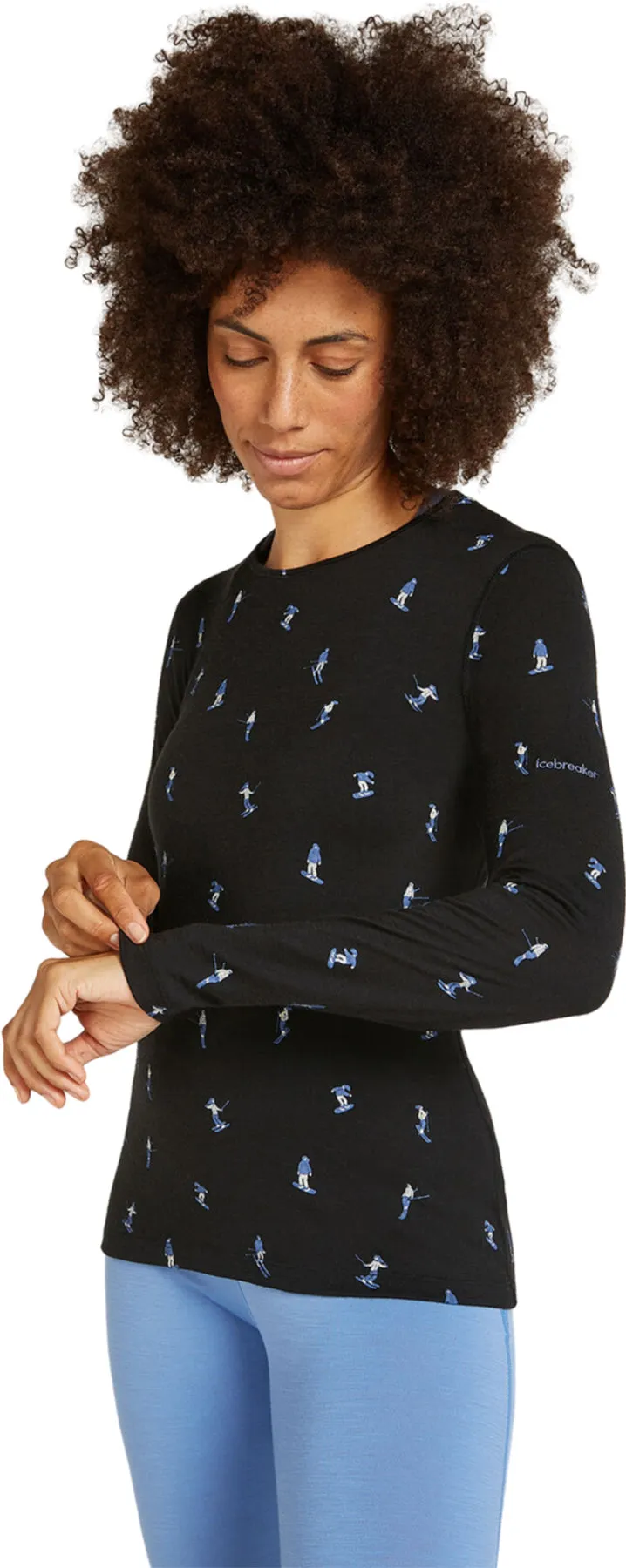 Merino 200 Oasis Snow Day Long Sleeve Crewe Thermal Top - Women's|-|Haut thermique à manches longues et col rond en mérinos 200 Oasis Snow Day - Femme sold by Altitude Sports