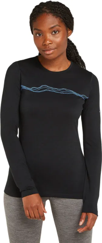 Merino 200 Oasis Mountain Pulse Long Sleeve Crewe Thermal Top - Women's|-|Haut thermique à manches longues et col rond en mérinos 200 Oasis Mountain Pulse - Femme sold by Altitude Sports