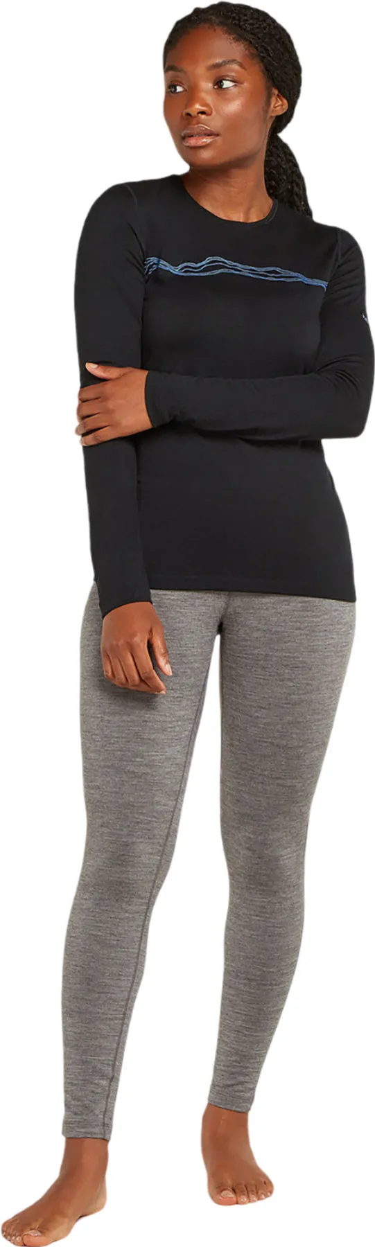 Merino 200 Oasis Mountain Pulse Long Sleeve Crewe Thermal Top - Women's|-|Haut thermique à manches longues et col rond en mérinos 200 Oasis Mountain Pulse - Femme sold by Altitude Sports product image thumbnail 3