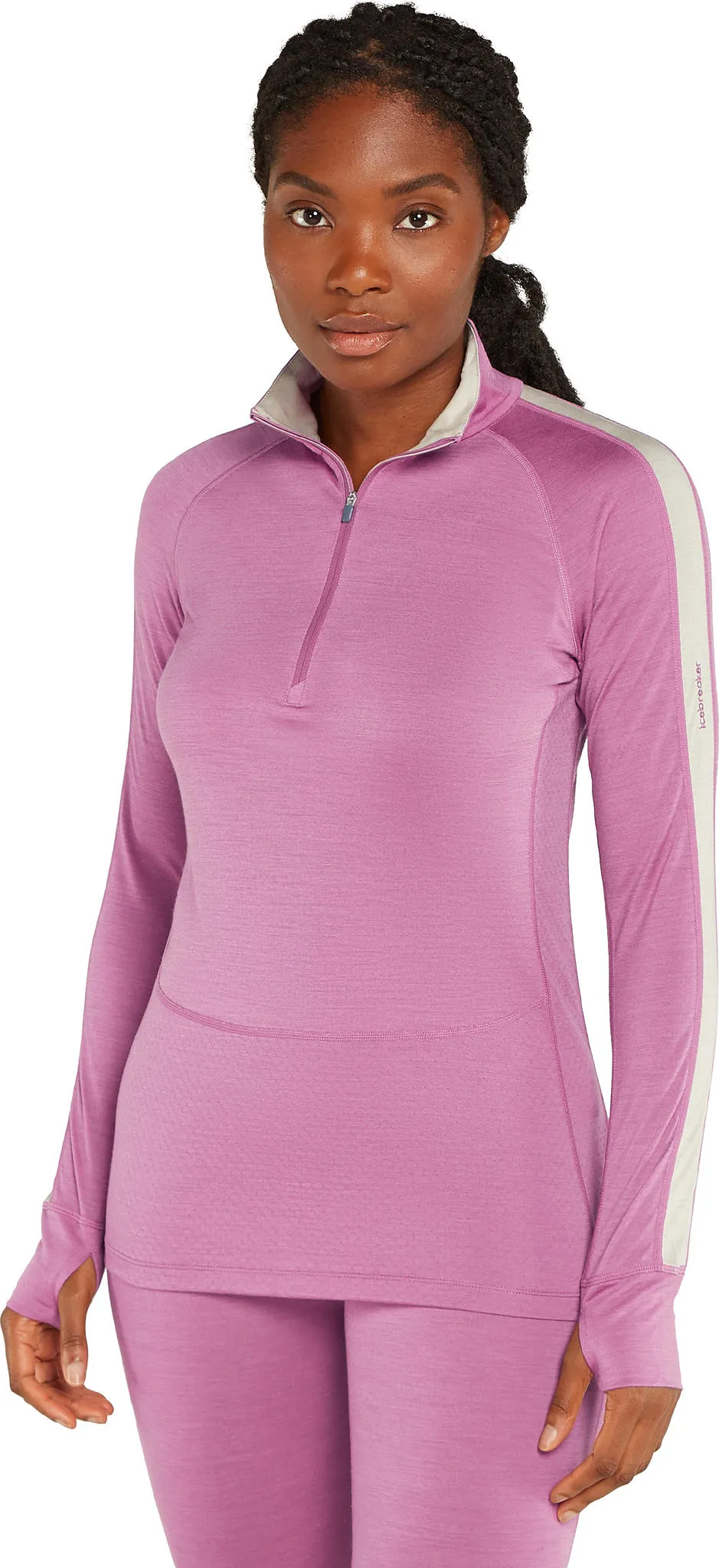 125 ZoneKnit Merino Blend Long Sleeve Half Zip Thermal Top - Women's|-|Haut à demi-glissière thermique à manches longues en mélange de mérinos 125 ZoneKnit - Femme sold by Altitude Sports product image thumbnail 4