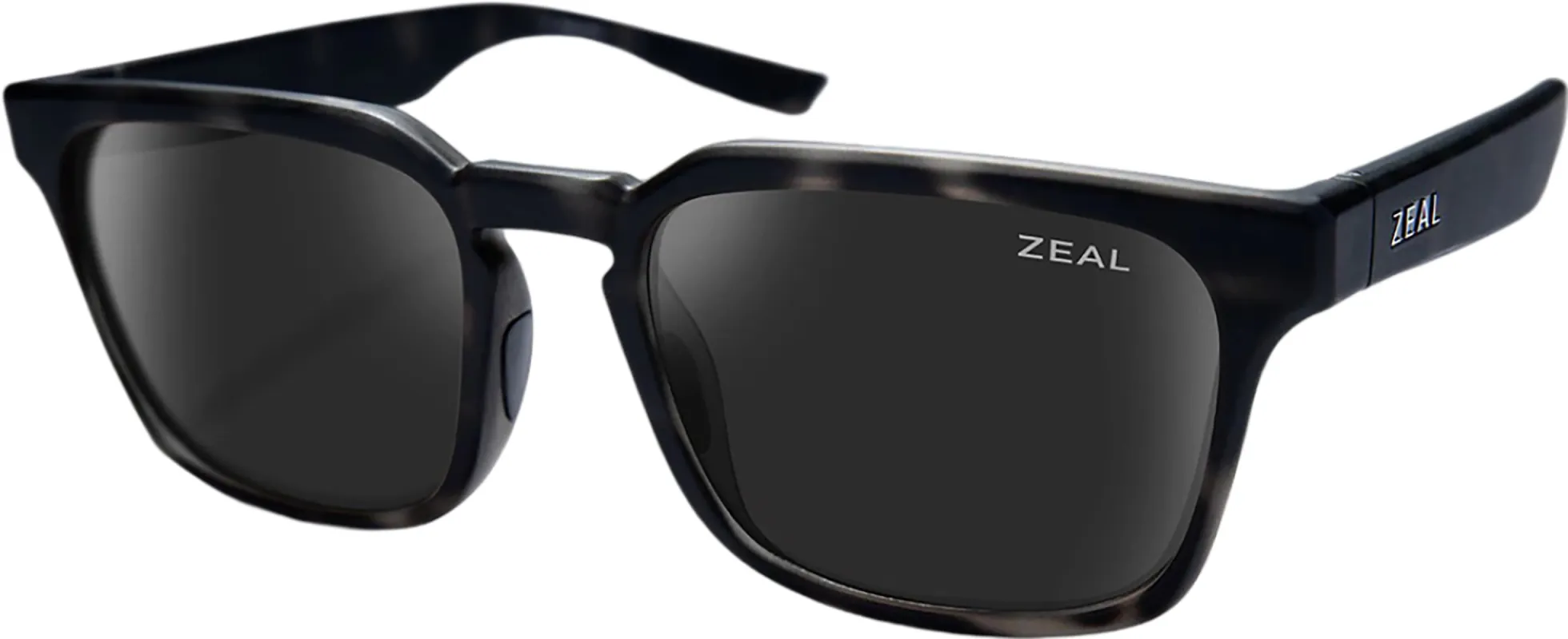Whittier Polarized Sunglasses - Transparent Grey Havana - Dark Grey Lens|-|Lunettes de soleil polarisées Whittier - Transparent Grey Havana - Verres Dark Grey made by Zeal Optics