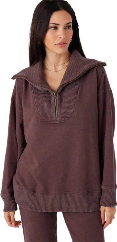 Karma Mock Neck Fleece Quarter-Zip Sweater - Women's|-|Chandail en molleton à col montant et à glissière 1/4 Karma - Femme sold by Altitude Sports