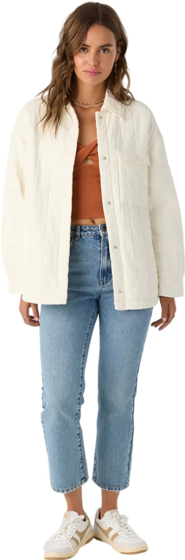 Rya Oversized Fit Quilted Front Snap Buttons Jacket - Women's|-|Manteau à boutons-pression à l'avant matelassé et coupe ample Rya - Femme sold by Altitude Sports product image thumbnail 4