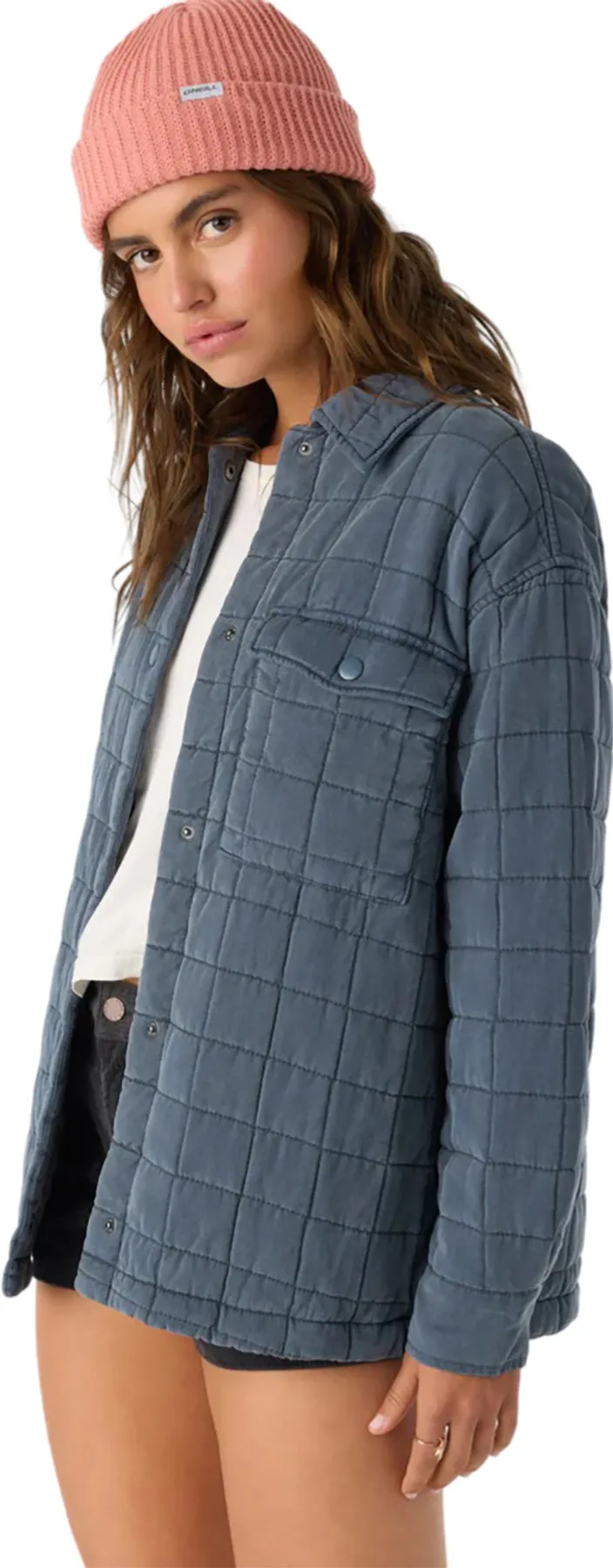 Rya Oversized Fit Quilted Front Snap Buttons Jacket - Women's|-|Manteau à boutons-pression à l'avant matelassé et coupe ample Rya - Femme sold by Altitude Sports product image thumbnail 2