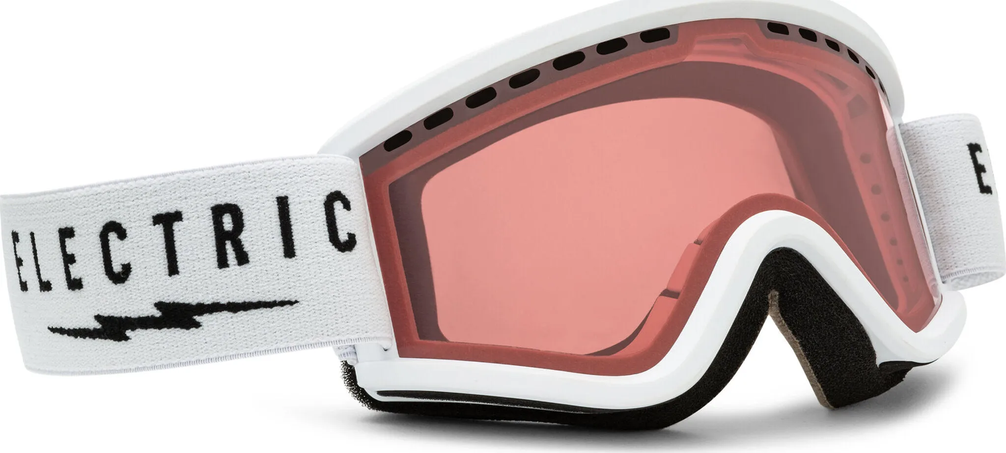EGV.K Goggles - Matte White - Rose Lens - Youth|-|Lunettes de ski EGV.K - Blanc mat - Lentille Rose - Jeune sold by Altitude Sports