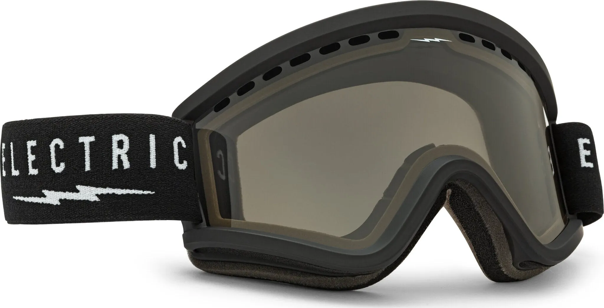 EGV Goggles - Matte Black - Light Grey Lens|-|Lunettes de ski EGV - Noir mat - Lentille Light Grey sold by Altitude Sports