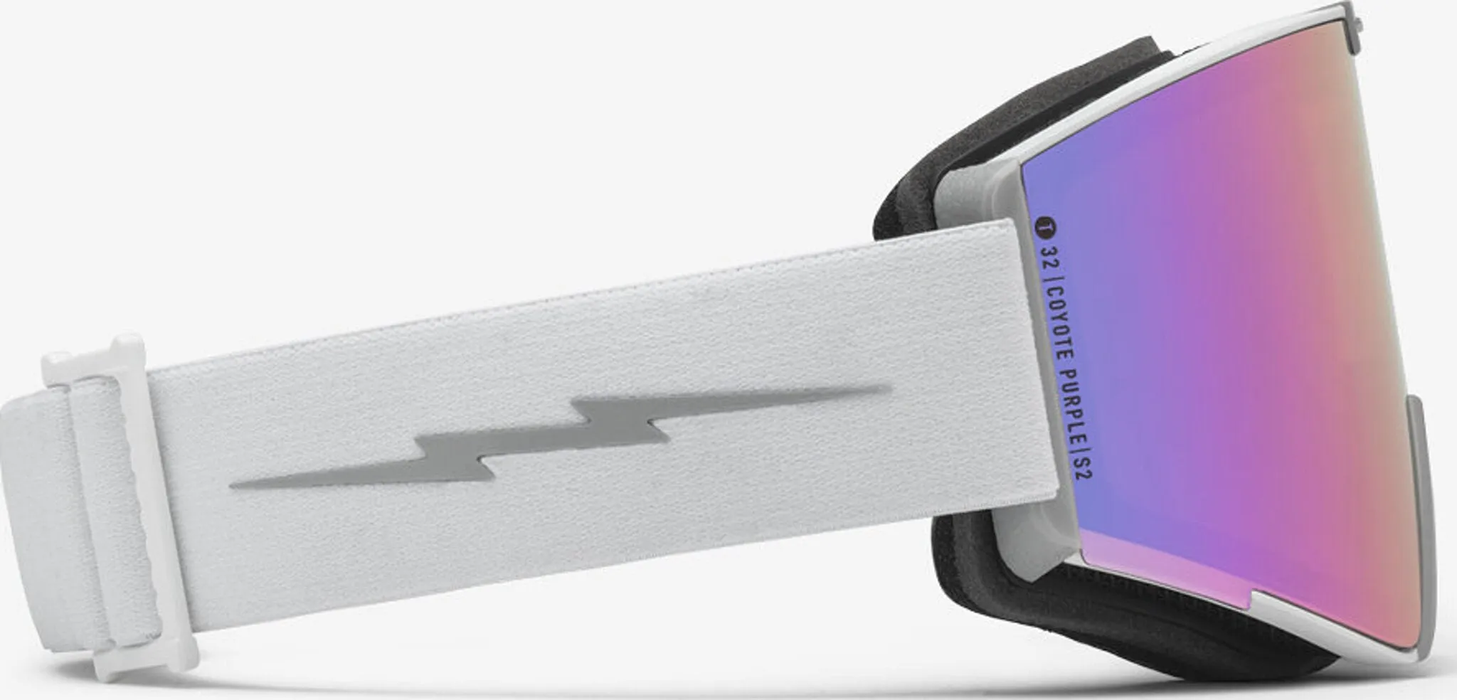 Kabru Goggles - Matte White Frame - Coyote Purple Lens - With bonus lens|-|Lunettes de ski Kabru - Monture Matte White - Lentille Coyote Purple - avec lentille supplémentaire sold by Altitude Sports product image thumbnail 4