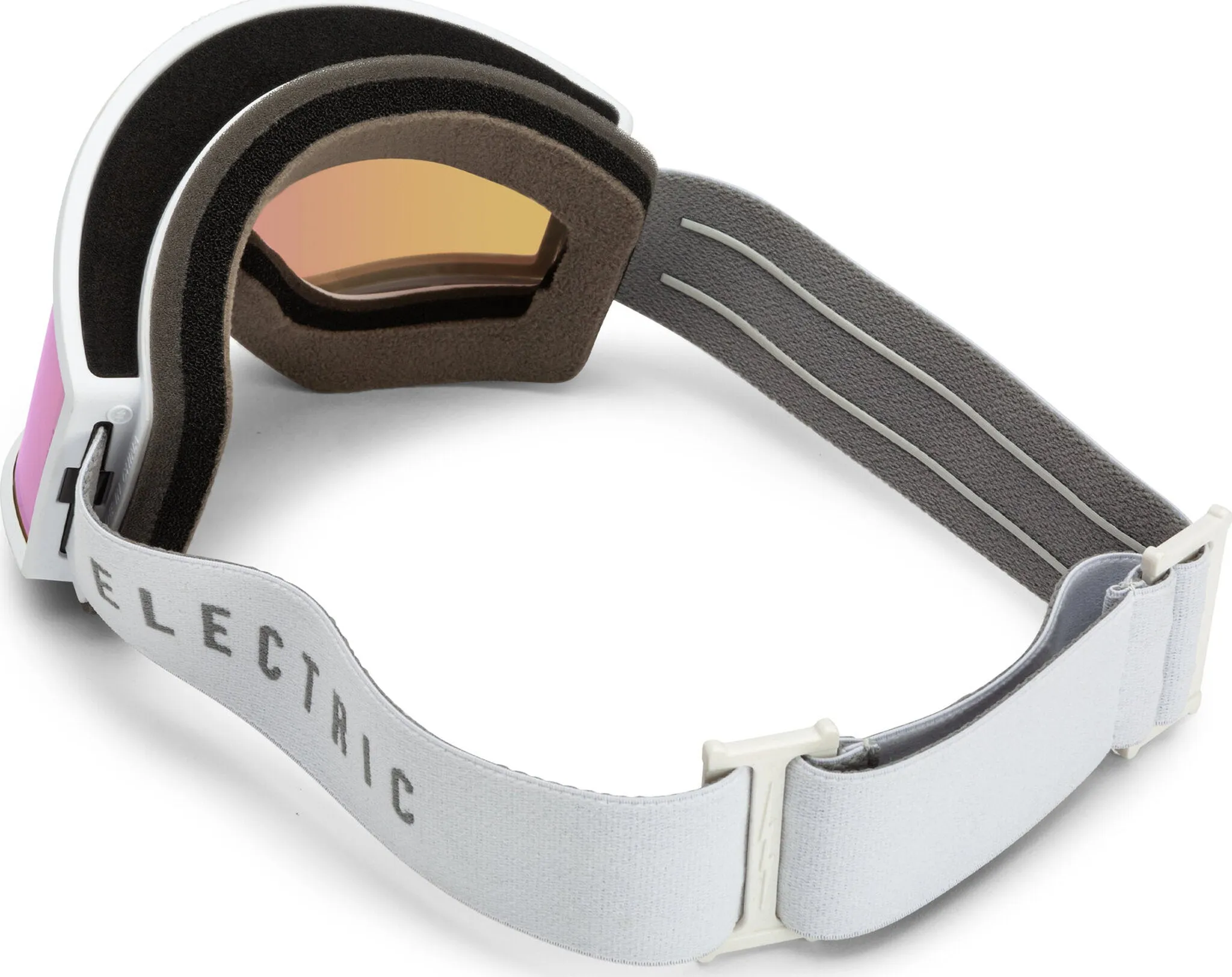 Kleveland Goggles - Matte White Frame - Pink Chrome Lens - With bonus lens|-|Lunettes de ski Kleveland - Blanc Matte White - Lentille Pink Chrome - avec lentille supplémentaire sold by Altitude Sports product image thumbnail 3