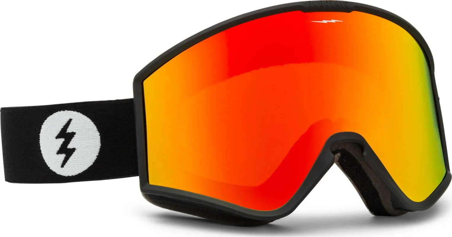 Kleveland Goggles - Matte Black Frame - Red Chrome Lens - With bonus lens|-|Lunettes de ski Kleveland - Monture Matte Black - Lentille Red Chrome - avec lentille supplémentaire sold by Altitude Sports