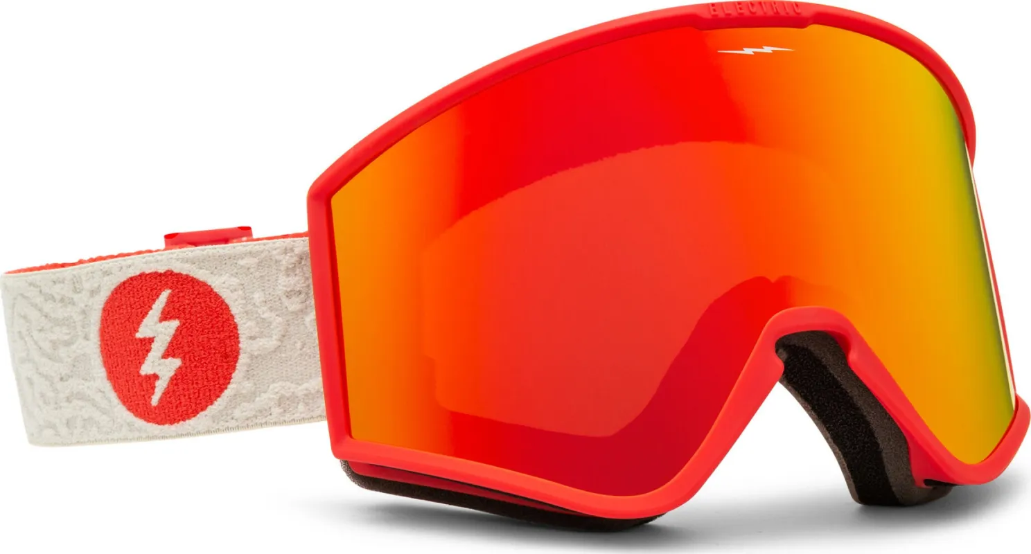 Kleveland Goggles - Flood Red Frame - Red Chrome Lens - With bonus lens|-|Lunettes de ski Kleveland - Monture Flood Red - Lentille Red Chrome - avec lentille supplémentaire sold by Altitude Sports