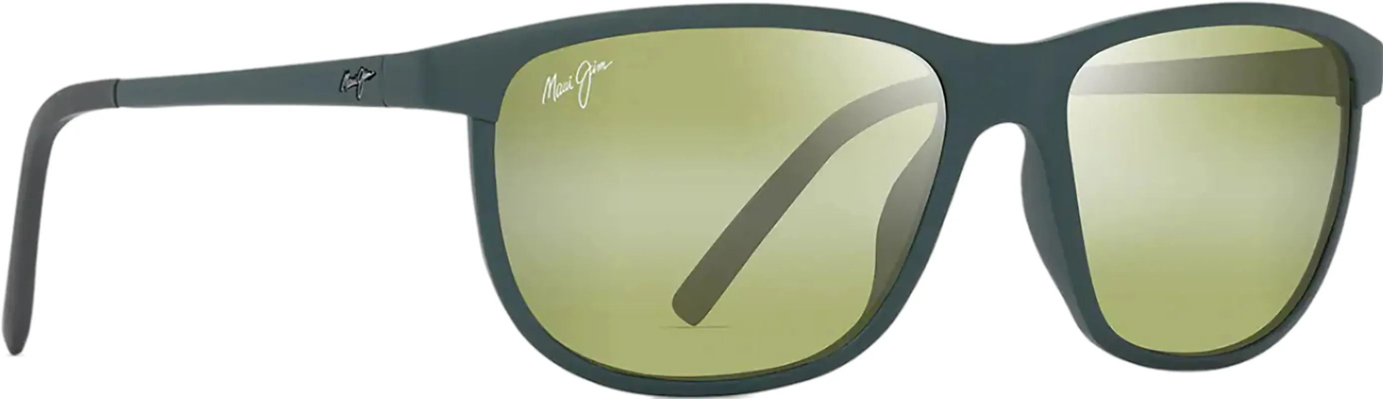 Lele Kawa Polarised Sunglasses - Matte Dark Military Green - Maui HT Lens|-|Lunettes de soleil polarisées Lele Kawa - Matte Dark Military Green - Verres Maui HT made by Maui Jim