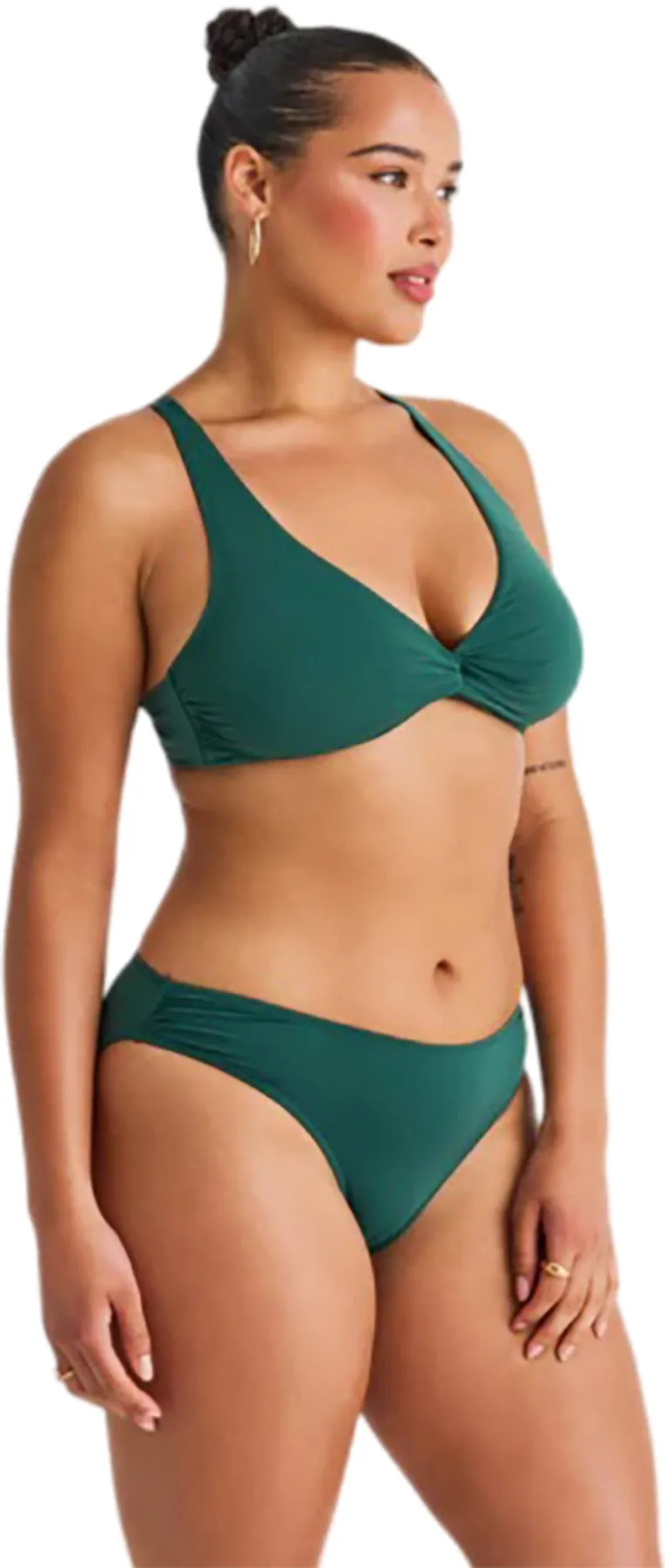 Front Twist D-Cup Crop Bikini Top - Women's|-|Haut de bikini écourté torsadé sur le devant bonnet D - Femme sold by Altitude Sports product image thumbnail 3