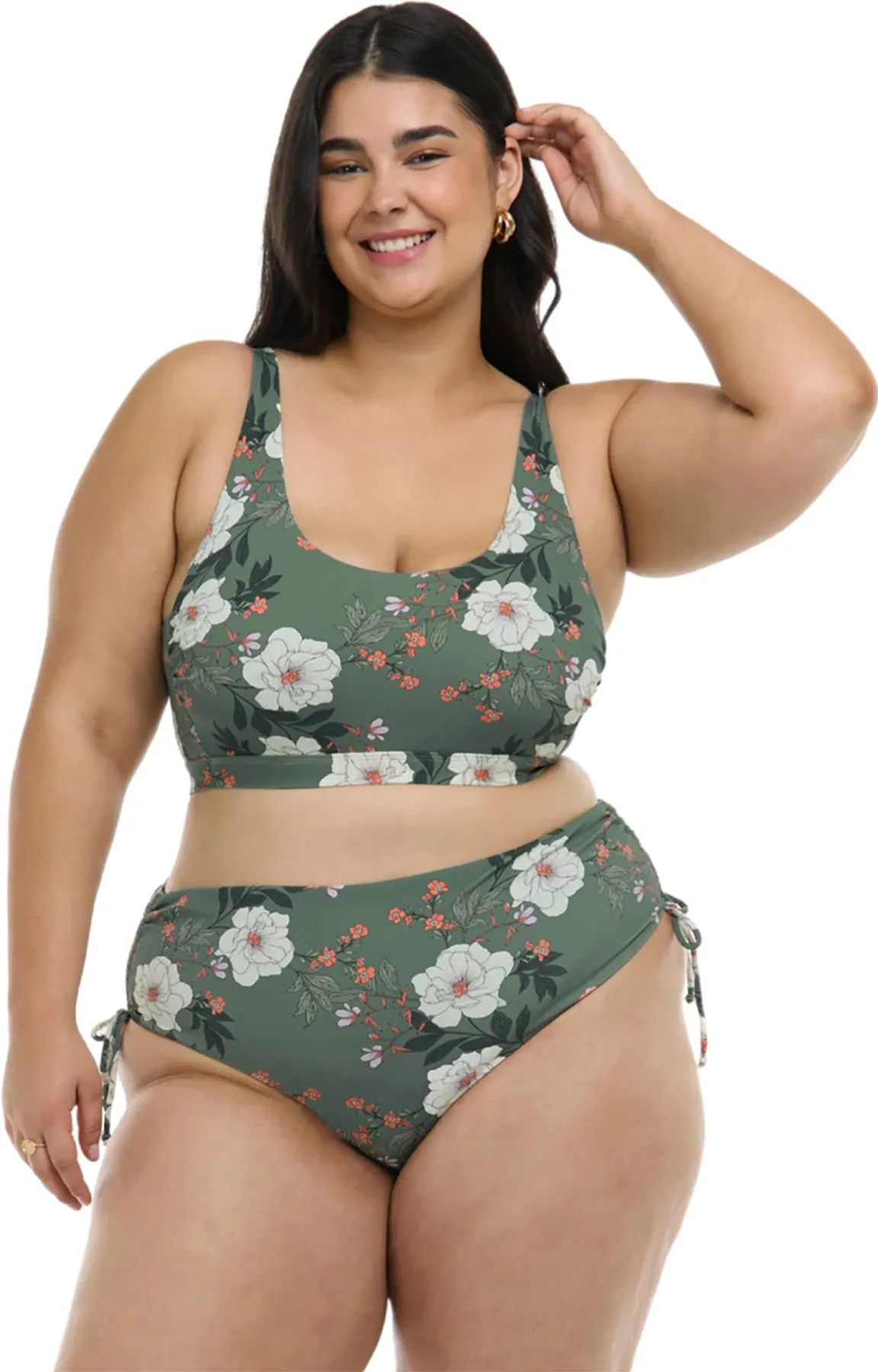 Aurora Amore Plus Size Scoop Neck Bikini Top - Women's|-|Haut de bikini à encolure dégagée grande taille Aurora Amore - Femme sold by Altitude Sports