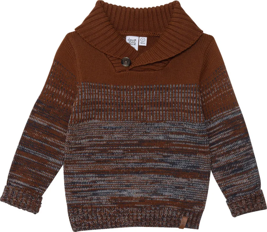 Sweater Knit Top with Collar - Little Boy|-|Chandail en tricot avec col - Petit Garçon sold by Altitude Sports