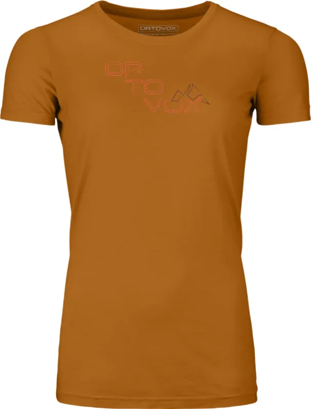 185 Merino Tangram Short Sleeve Logo T-Shirt - Women's|-|T-shirt à manches courtes 185 Merino Tangram Logo - Femme sold by Altitude Sports