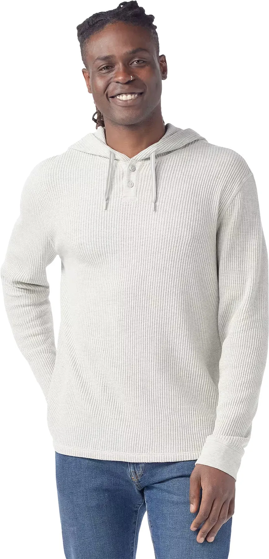 Waffle Henley Hoodie - Men's|-|Chandail à capuchon gauffré Henley - Homme sold by Altitude Sports product image thumbnail 3