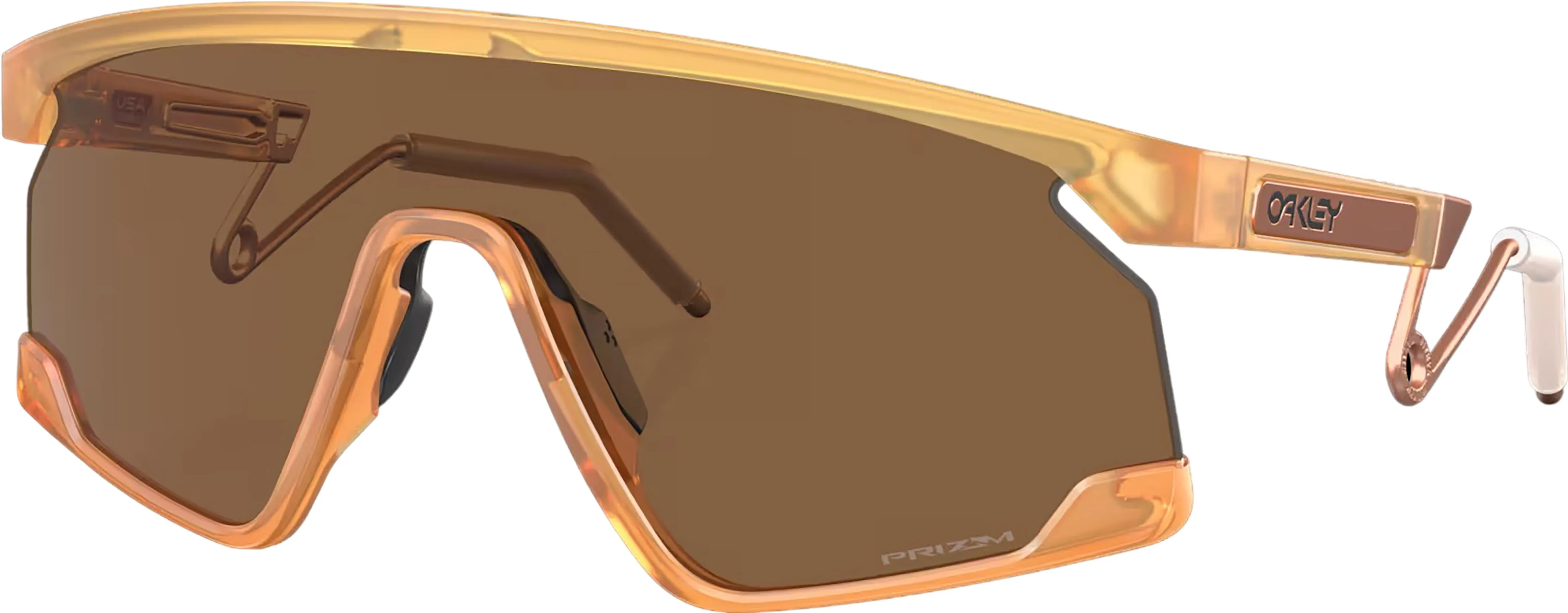 BXTR Metal Sunglasses - Matte Transparent Light Curry - Prizm Bronze Lens - Unisex|-|Lunettes de soleil BXTR Metal - Matte Transparent Light Curry - Verres Prizm Bronze - Unisexe sold by Altitude Sports