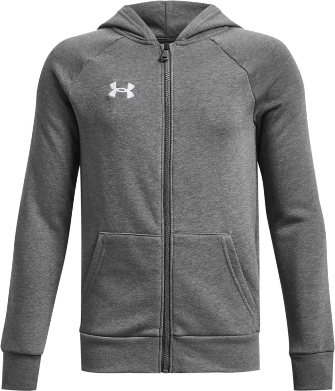 UA Rival Fleece Full-Zip Hoodie - Boys|-|Chandail à capuchon en molleton à glissière pleine longueur UA Rival - Garçon sold by Altitude Sports