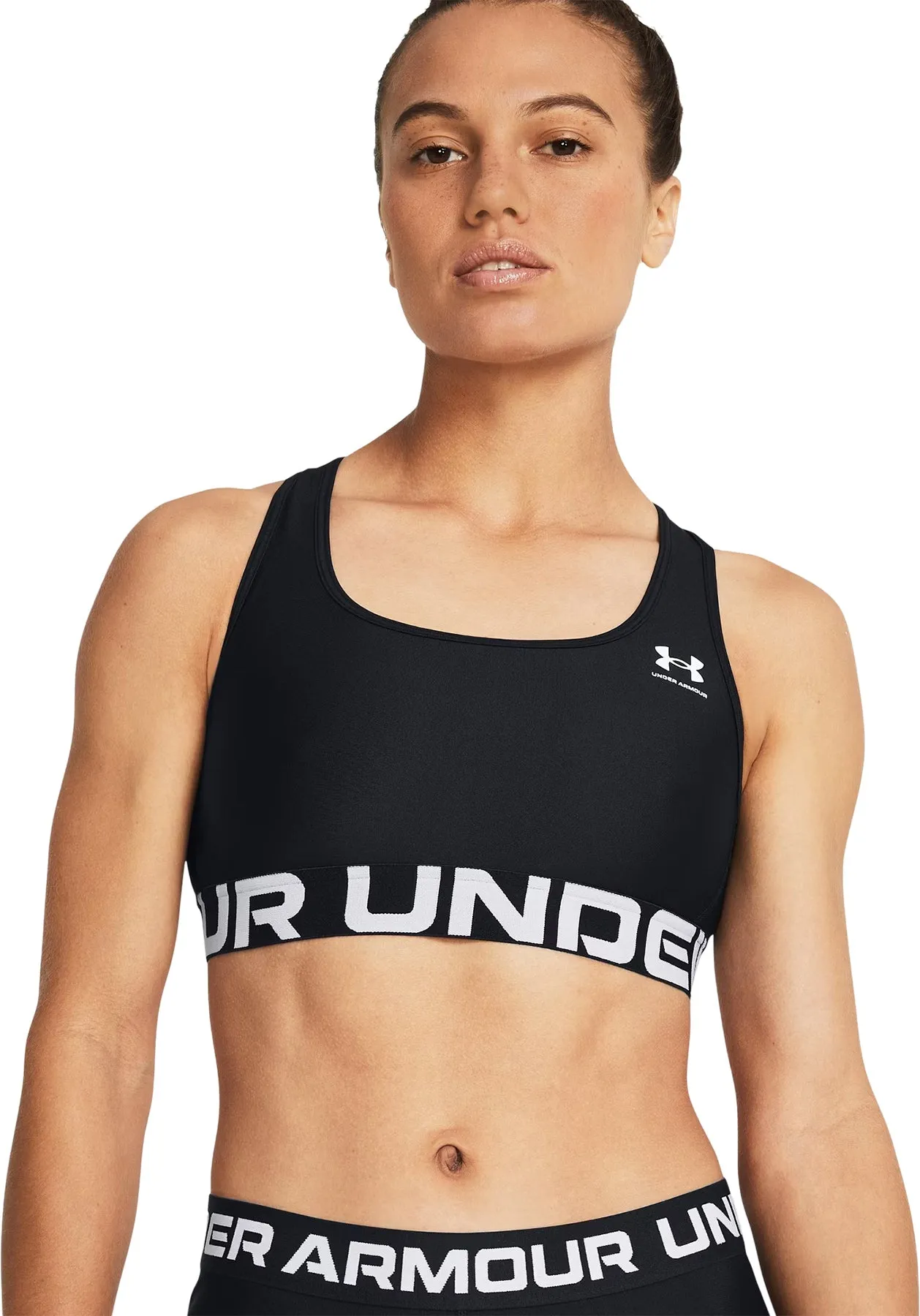 UA HeatGear Armour Mid Branded Sports Bra - Women's|-|Soutien-gorge de sport UA HeatGear Armour Mid Branded - Femme sold by Altitude Sports product image thumbnail 4