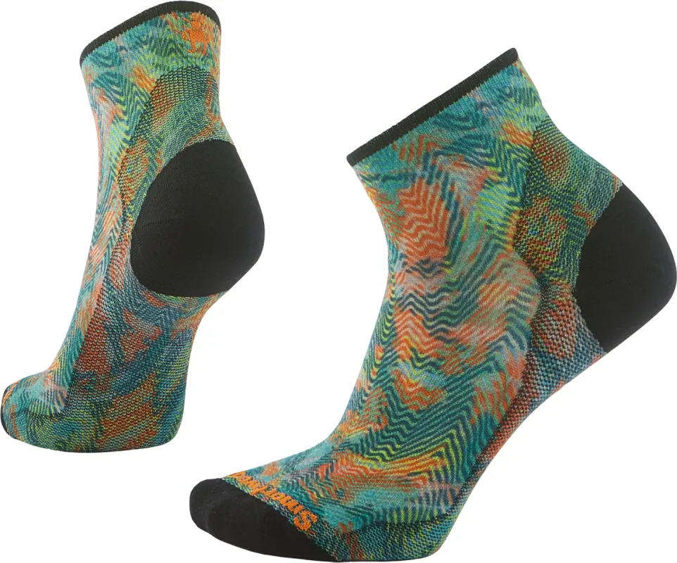 Bike Zero Cushion Jungle Music Print Ankle Socks - Women's|-|Chaussettes basses de vélo sans matelassage avec imprimé Jungle Music - Femme made by Smartwool