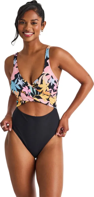 High Leg Wrap One-Piece Swimsuit - Women's|-|Maillot de bain une pièce croisé à très échancré - Femme sold by Altitude Sports