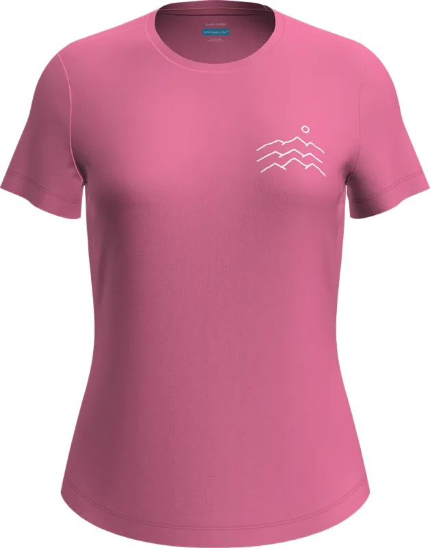 125 Cool-Lite Sphere Across The Peaks Merino Blend Short Sleeve T-Shirt - Women's|-|T-shirt à manches courtes en mélange de mérinos 125 Cool-Lite Sphere Across The Peaks - Femme sold by Altitude Sports