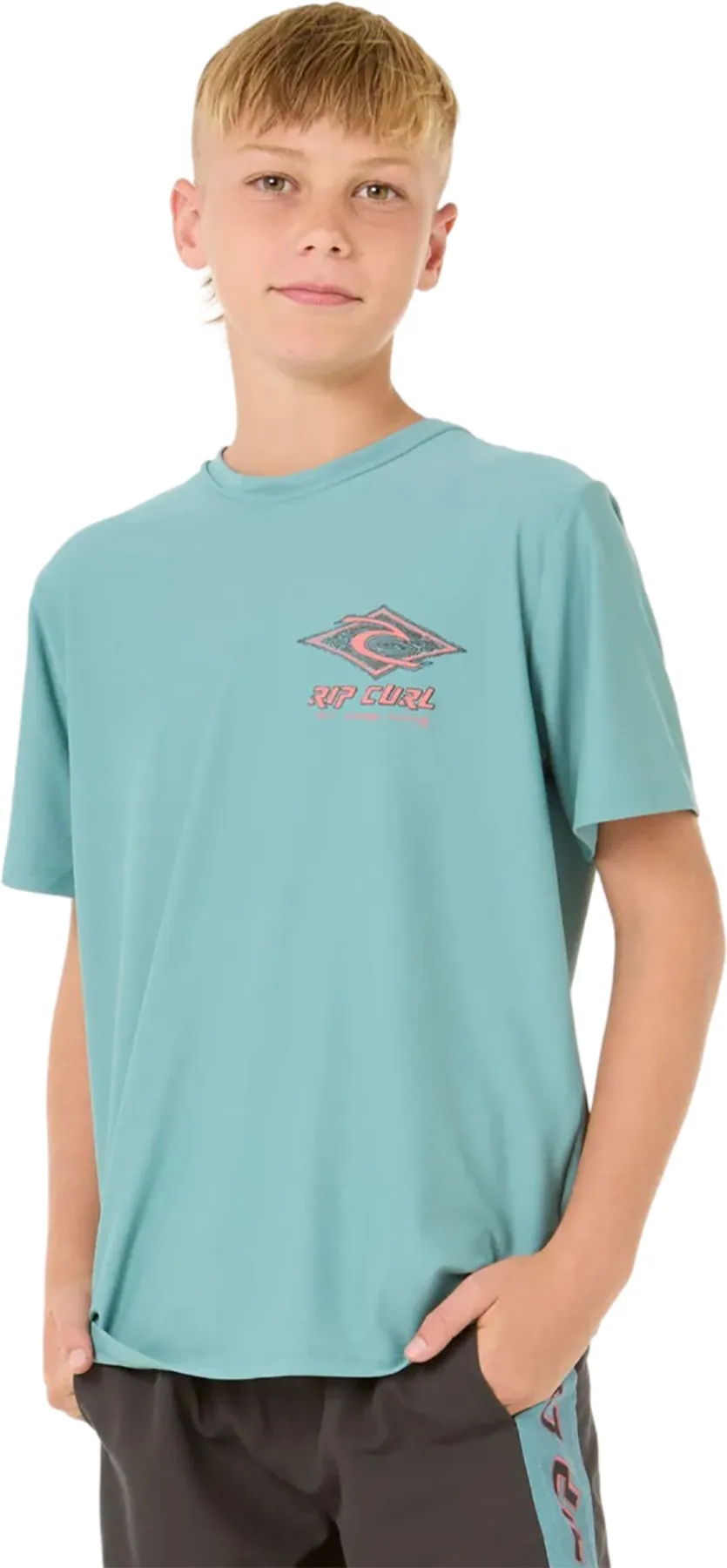 Raw Energy Short Sleeve Rash Vest - Boys|-|Maillot de surf à manches courtes Raw Energy - Garçon sold by Altitude Sports product image thumbnail 3