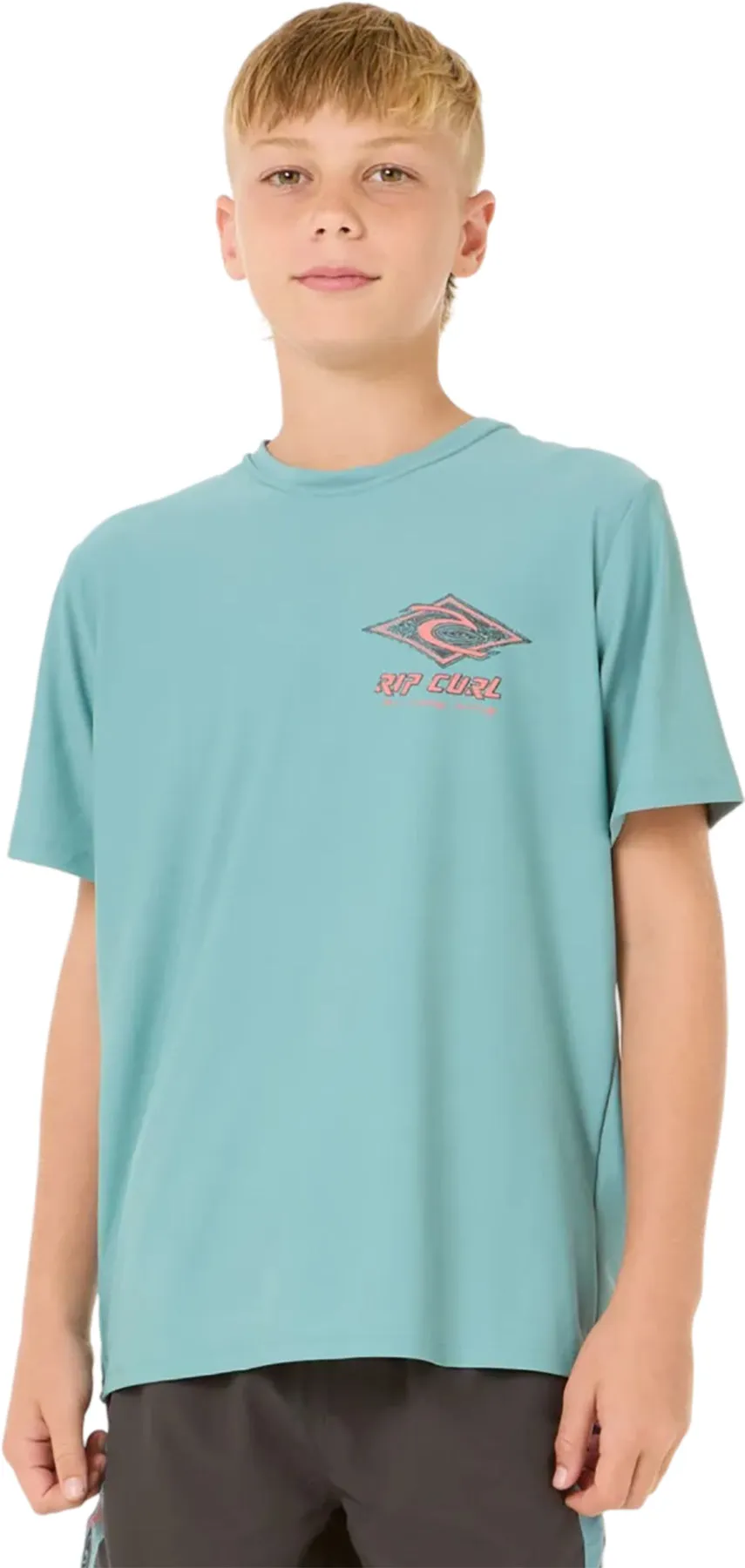Raw Energy Short Sleeve Rash Vest - Boys|-|Maillot de surf à manches courtes Raw Energy - Garçon sold by Altitude Sports