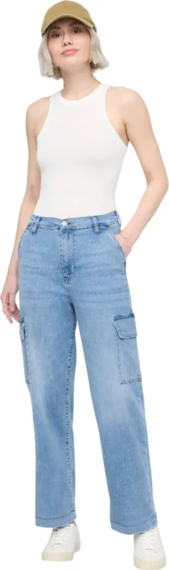 Performance Denim Lite High Rise Cargo Pants - Women's|-|Pantalon cargo taille haute Performance Denim Lite - Femme sold by Altitude Sports