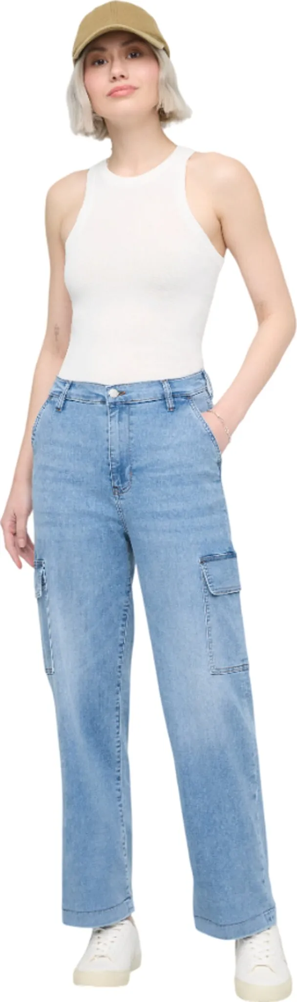 Performance Denim Lite High Rise Cargo Pants - Women's|-|Pantalon cargo taille haute Performance Denim Lite - Femme sold by Altitude Sports