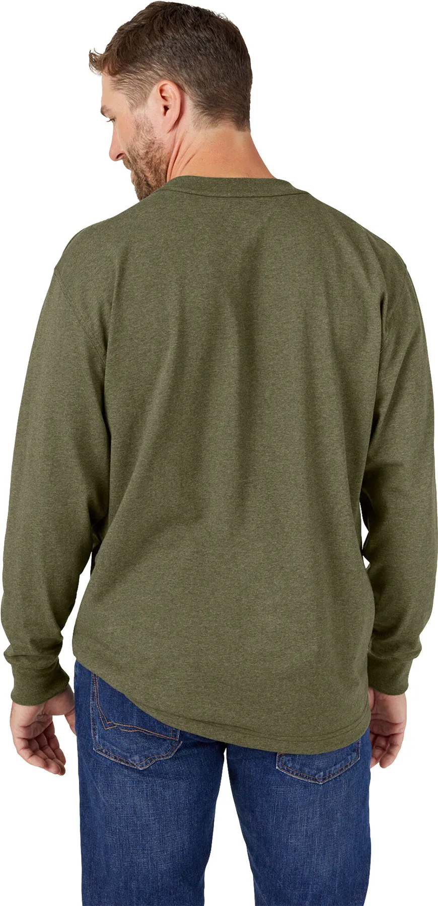 Heavyweight Heathered Long Sleeve Pocket T-Shirt - Men's|-|T-shirt épais chiné avec poche à manches longues - Homme sold by Altitude Sports product image thumbnail 2