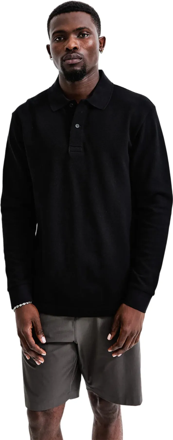 Athletic Pique Academy Long Sleeve Polo - Men's|-|Polo de à manches longues Athletic Pique Academy - Homme sold by Altitude Sports product image thumbnail 3