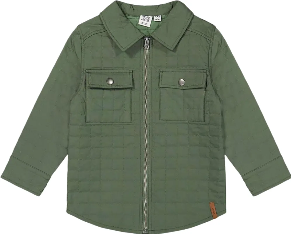 Quilted Canvas Overshirt with Pockets - Big Boy|-|Surchemise en toile matelassée avec poches - Grand garçon sold by Altitude Sports